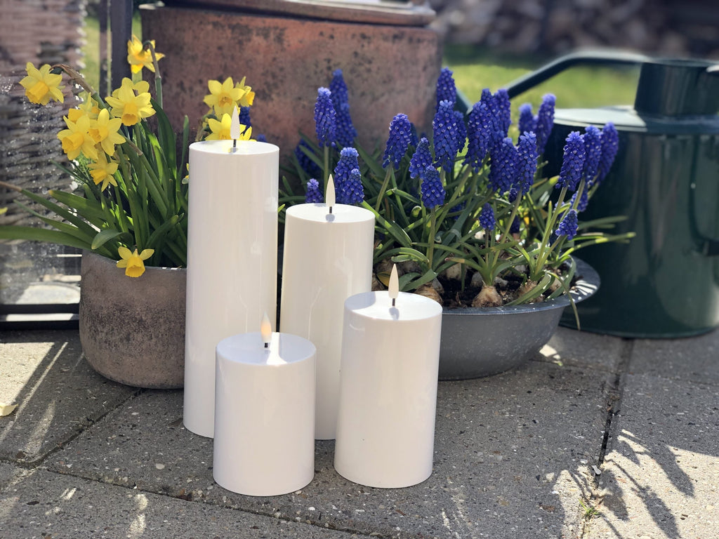 🕯️ Outdoor LED Pillar Candles – Safe & Stylish Ambience